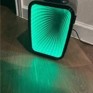 4L Mini Fridge with 6-Color LED Portable Cooler & Warmer Small frigerator Black